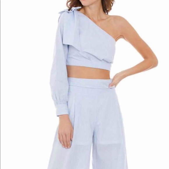 white 2 piece jumpsuit